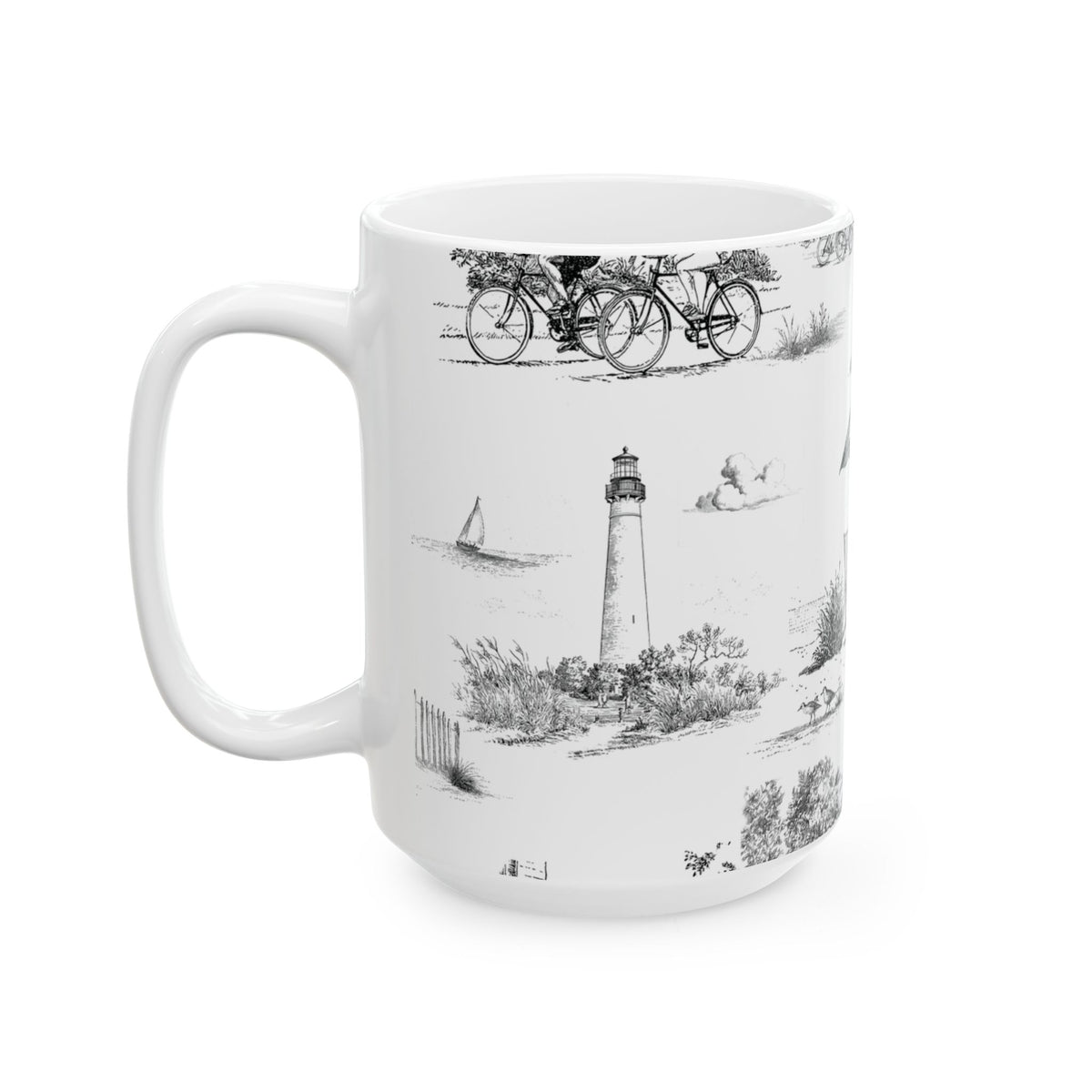Cape May Toile - Ceramic Mug