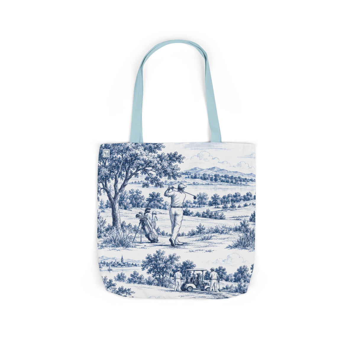 Golf Toile - Canvas Tote Bag