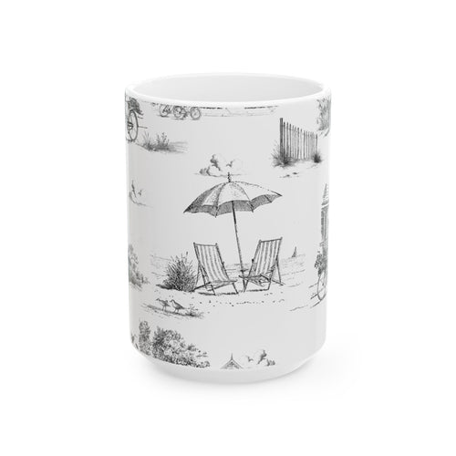 Cape May Toile - Ceramic Mug