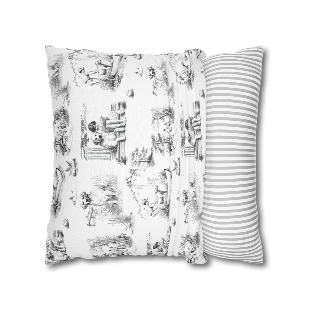 Golden Retriever Toile - Square Pillowcase