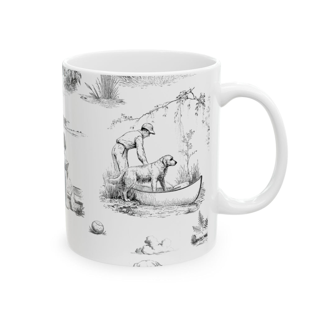 Golden Retriever Toile - Ceramic Mug