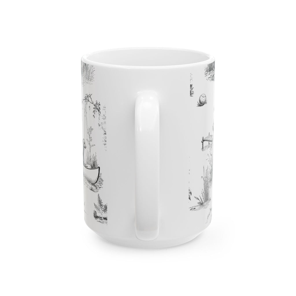 Golden Retriever Toile - Ceramic Mug