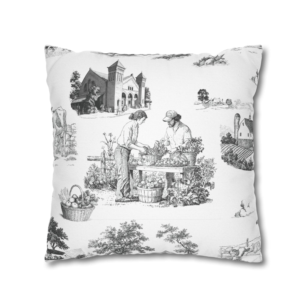 Lancaster Toile (Jumbo) - Square Pillowcase