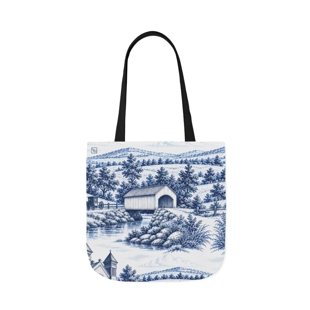 Lancaster, PA Toile - Canvas Tote Bag