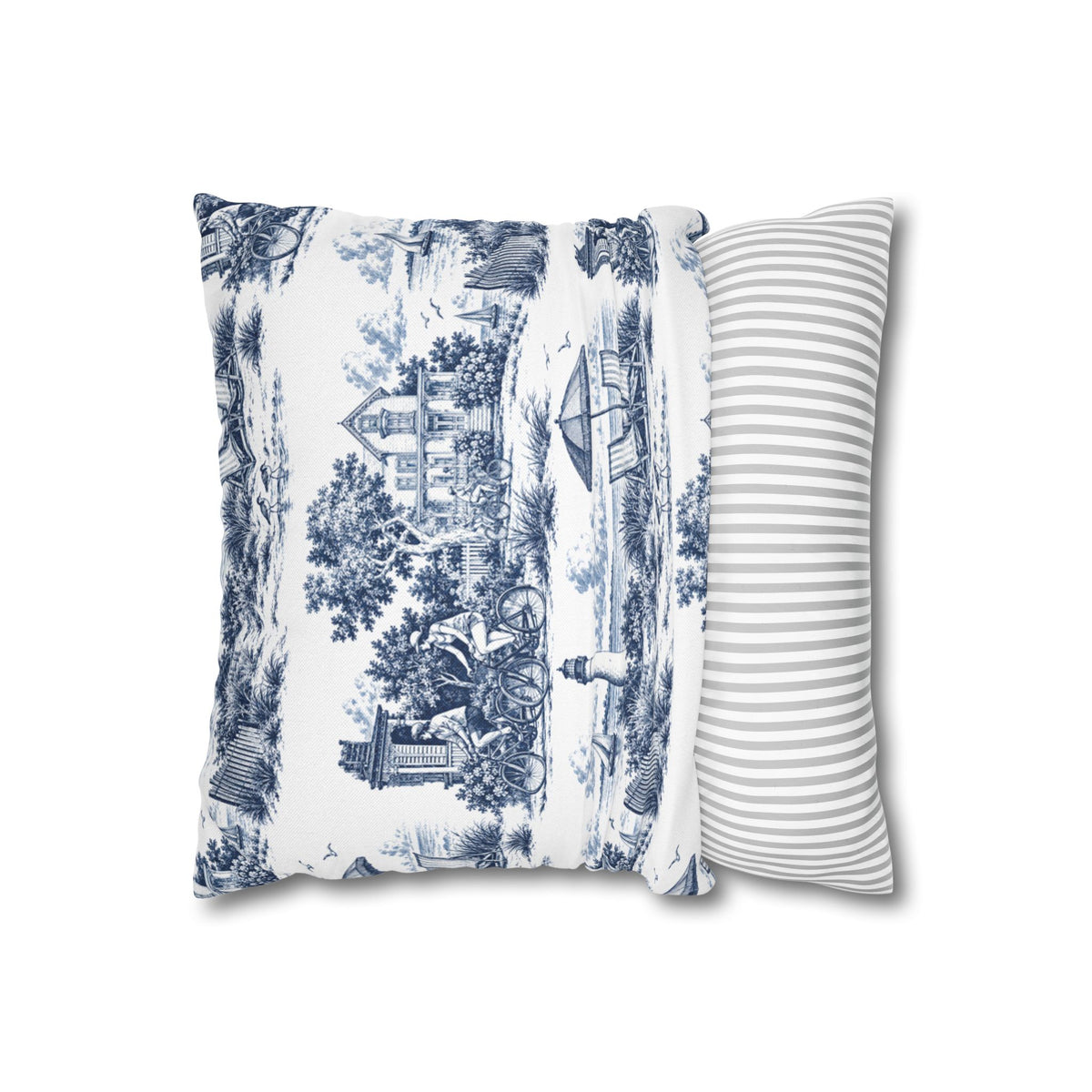 Cape May Toile - Square Pillowcase