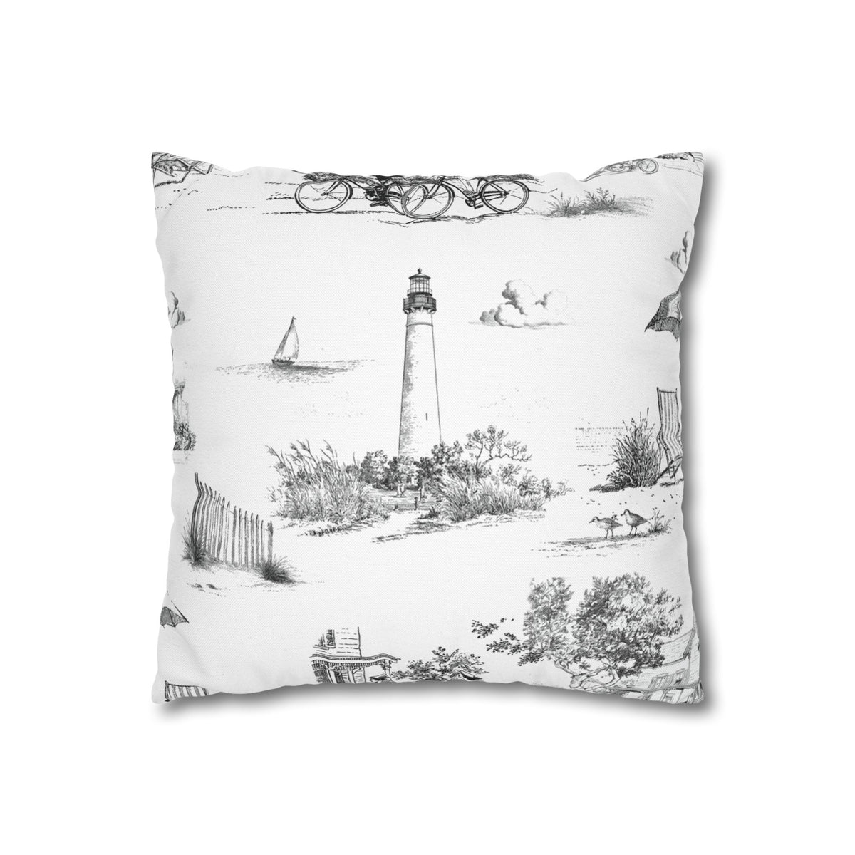 Cape May Toile - Square Pillowcase