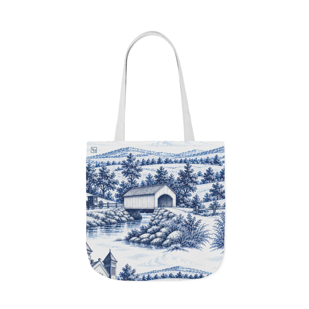 Lancaster, PA Toile - Canvas Tote Bag