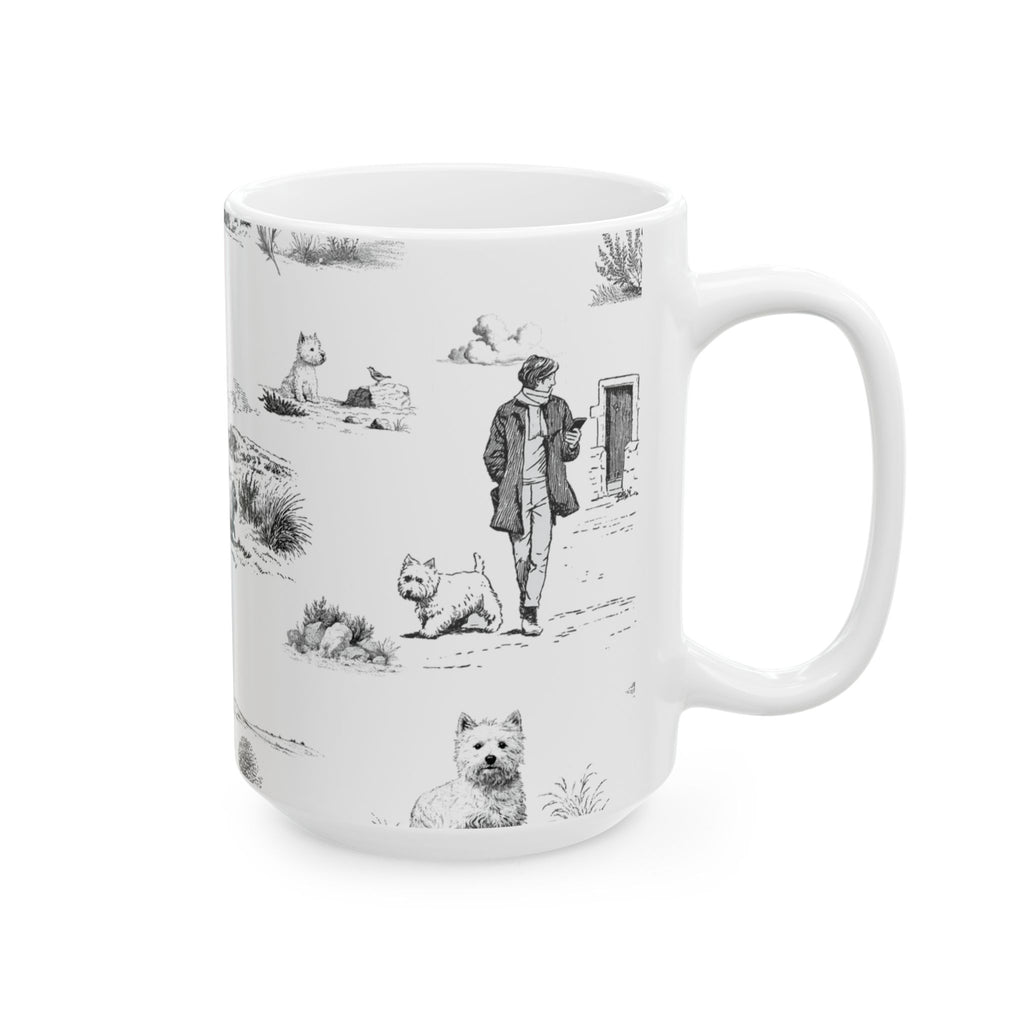 West Highland Terrier Toile - Ceramic Mug