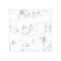 Skiing Toile - Post-it® Note Pad
