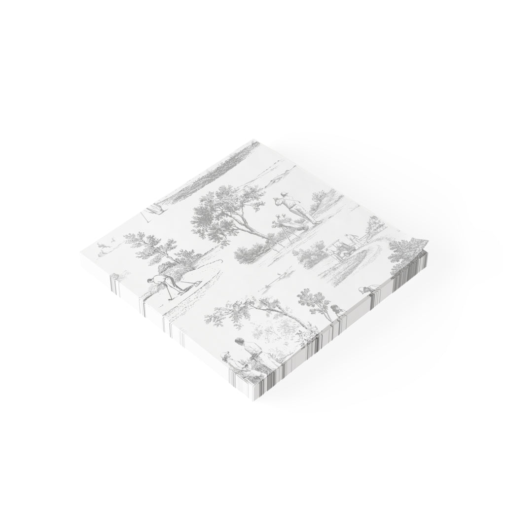 Golf Toile Post-it® Note Pad — Vintage Golf Course Sticky Notes
