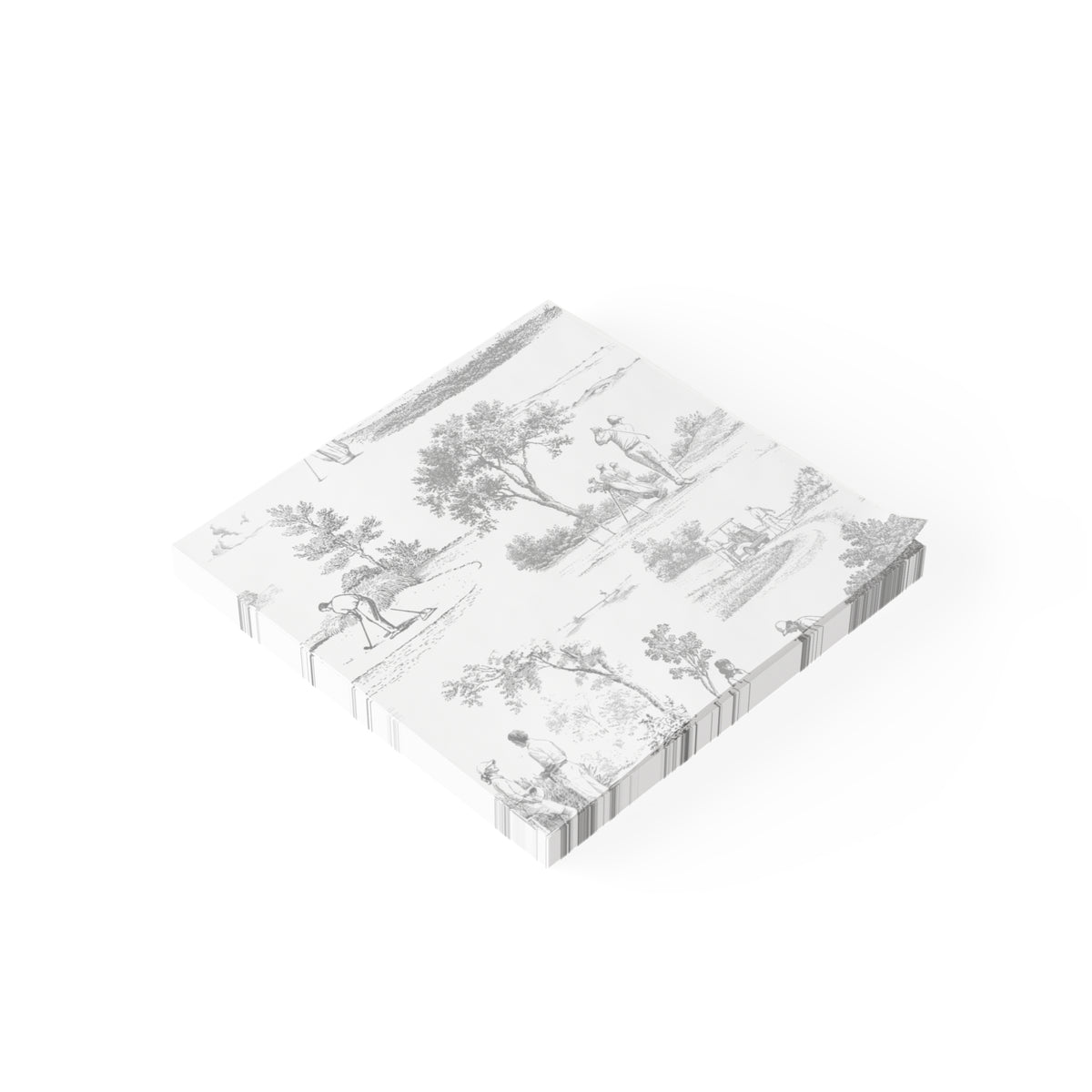 Golf Toile Post-it® Note Pad — Vintage Golf Course Sticky Notes