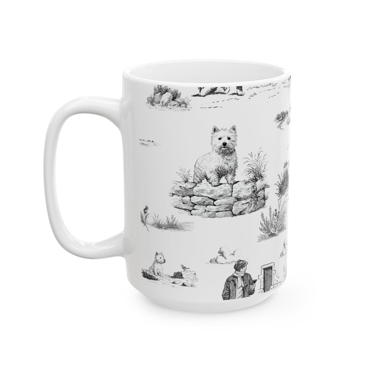 West Highland Terrier Toile - Ceramic Mug