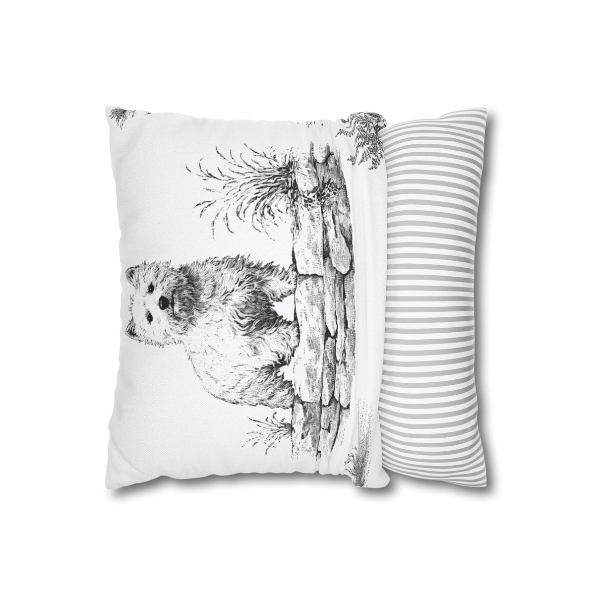 West Highland Terrier Toile (Jumbo) - Square Pillowcase
