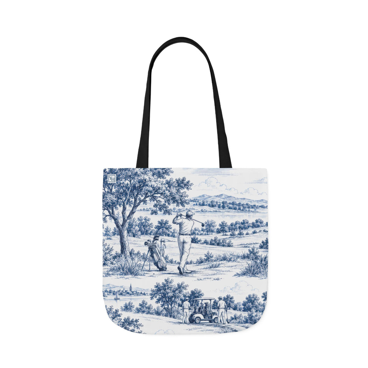 Golf Toile - Canvas Tote Bag