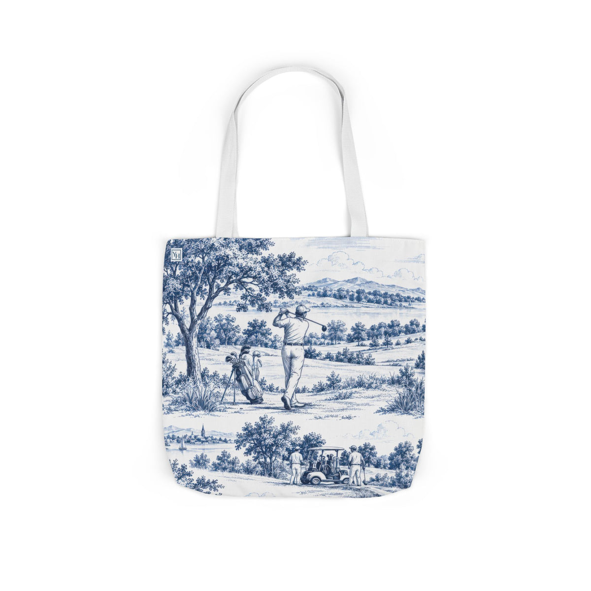 Golf Toile - Canvas Tote Bag