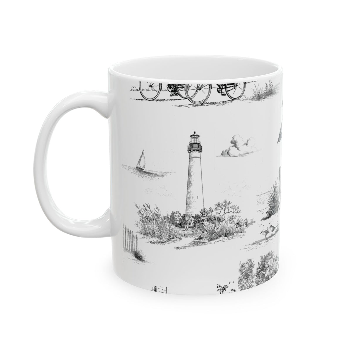 Cape May Toile - Ceramic Mug