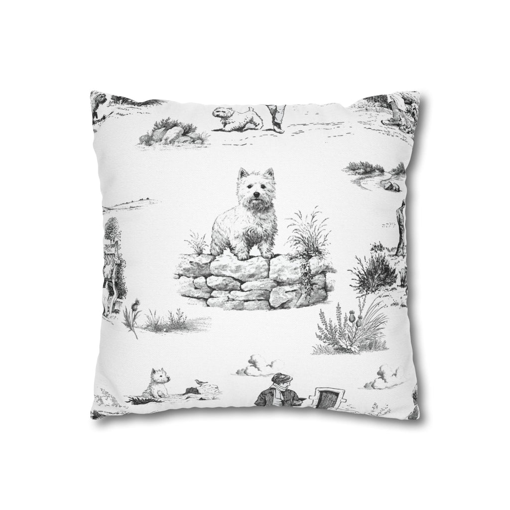 West Highland Terrier Toile - Square Pillowcase
