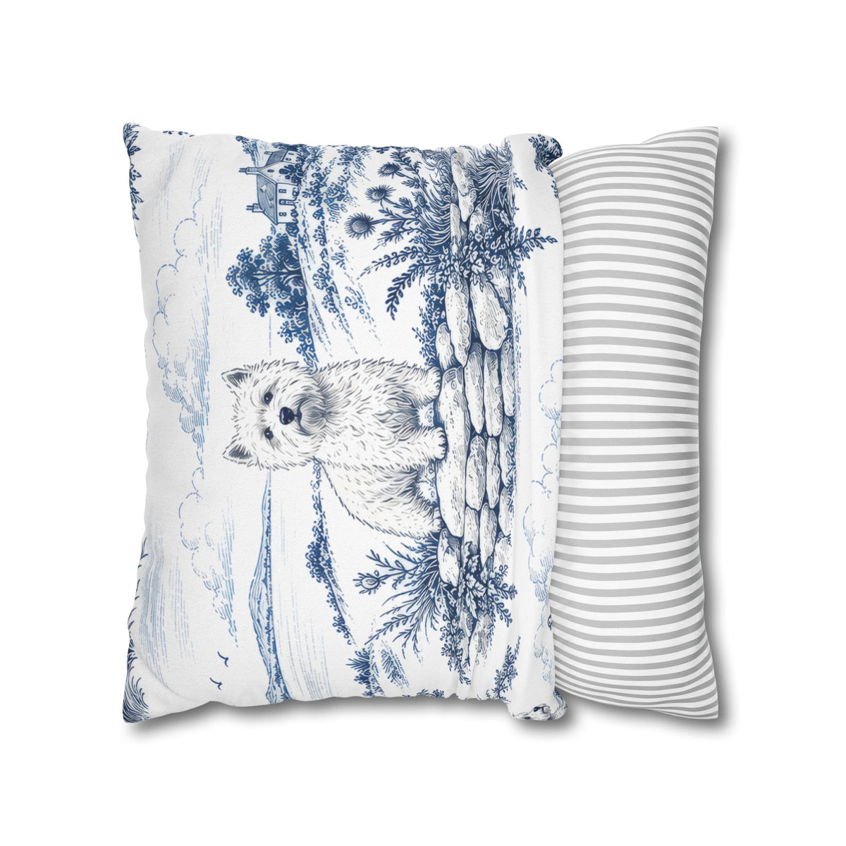West Highland Terrier Toile (Jumbo) - Square Pillowcase
