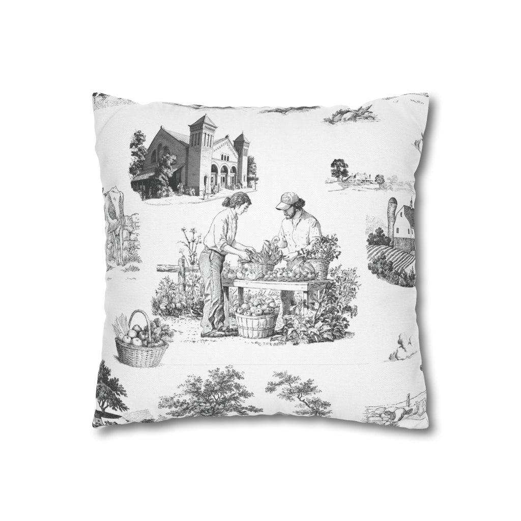 Lancaster Toile - Square Pillowcase