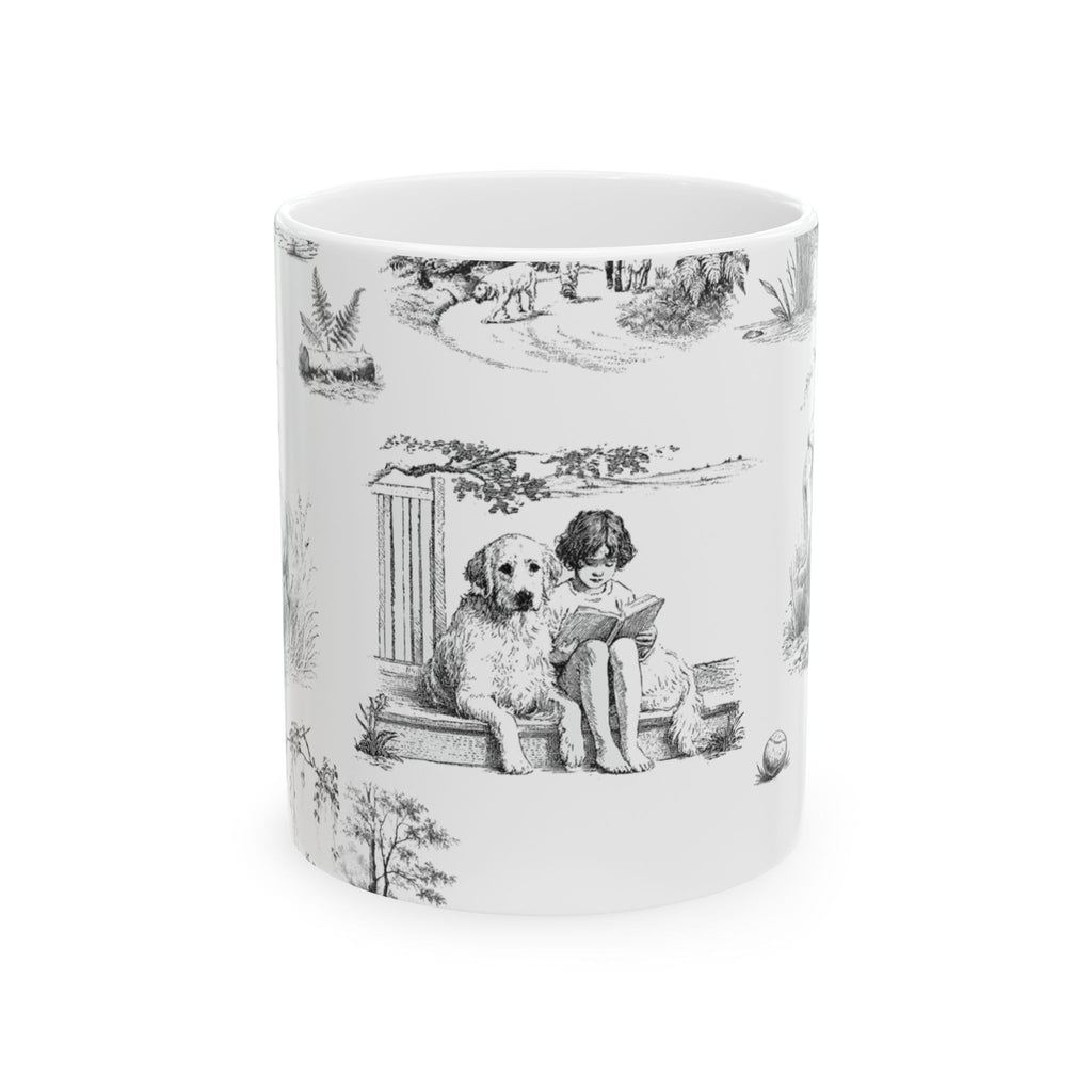 Golden Retriever Toile - Ceramic Mug