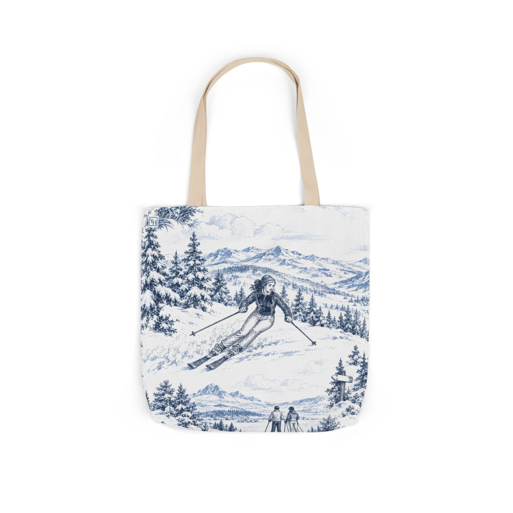 Skiing Toile - Canvas Tote Bag